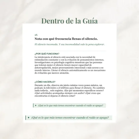 Página interior de la guía