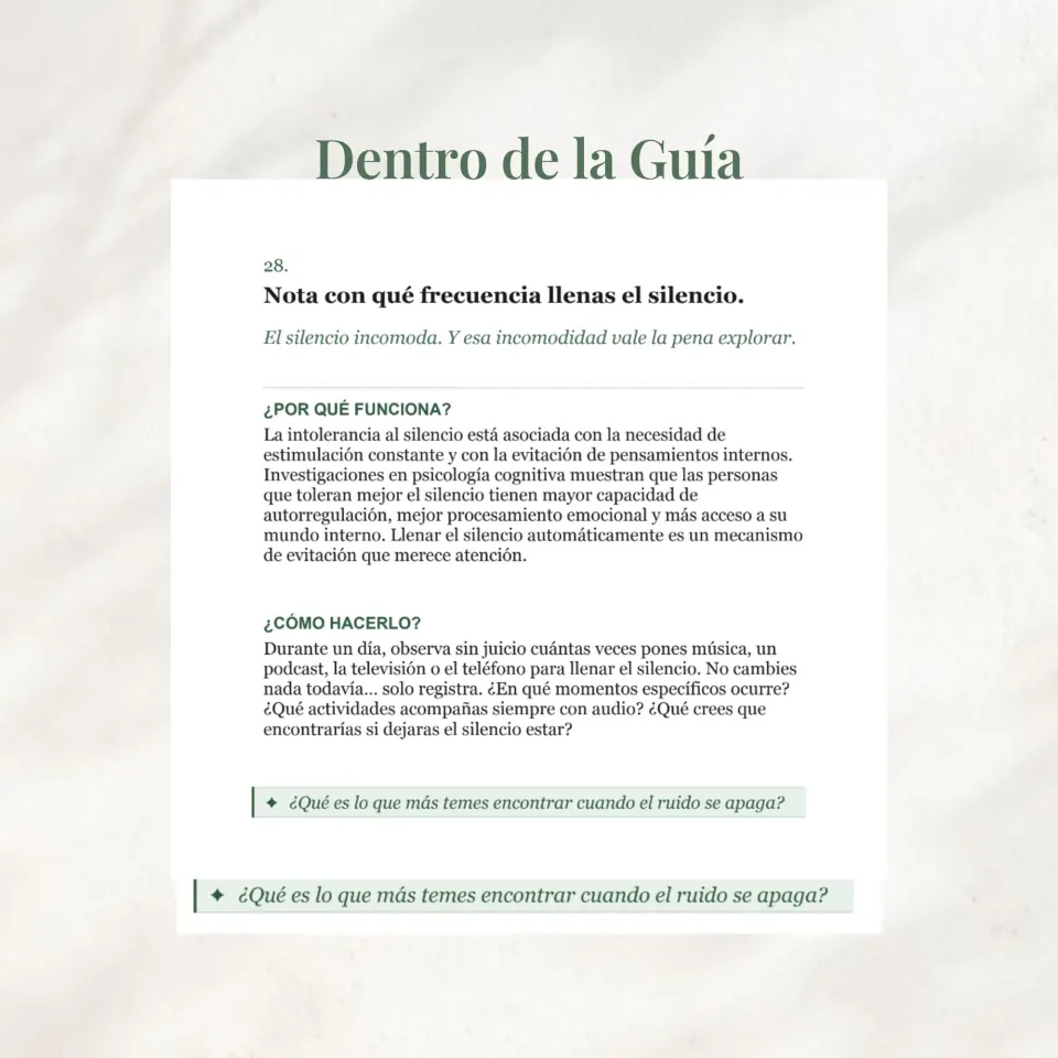 Guía digital en tablet